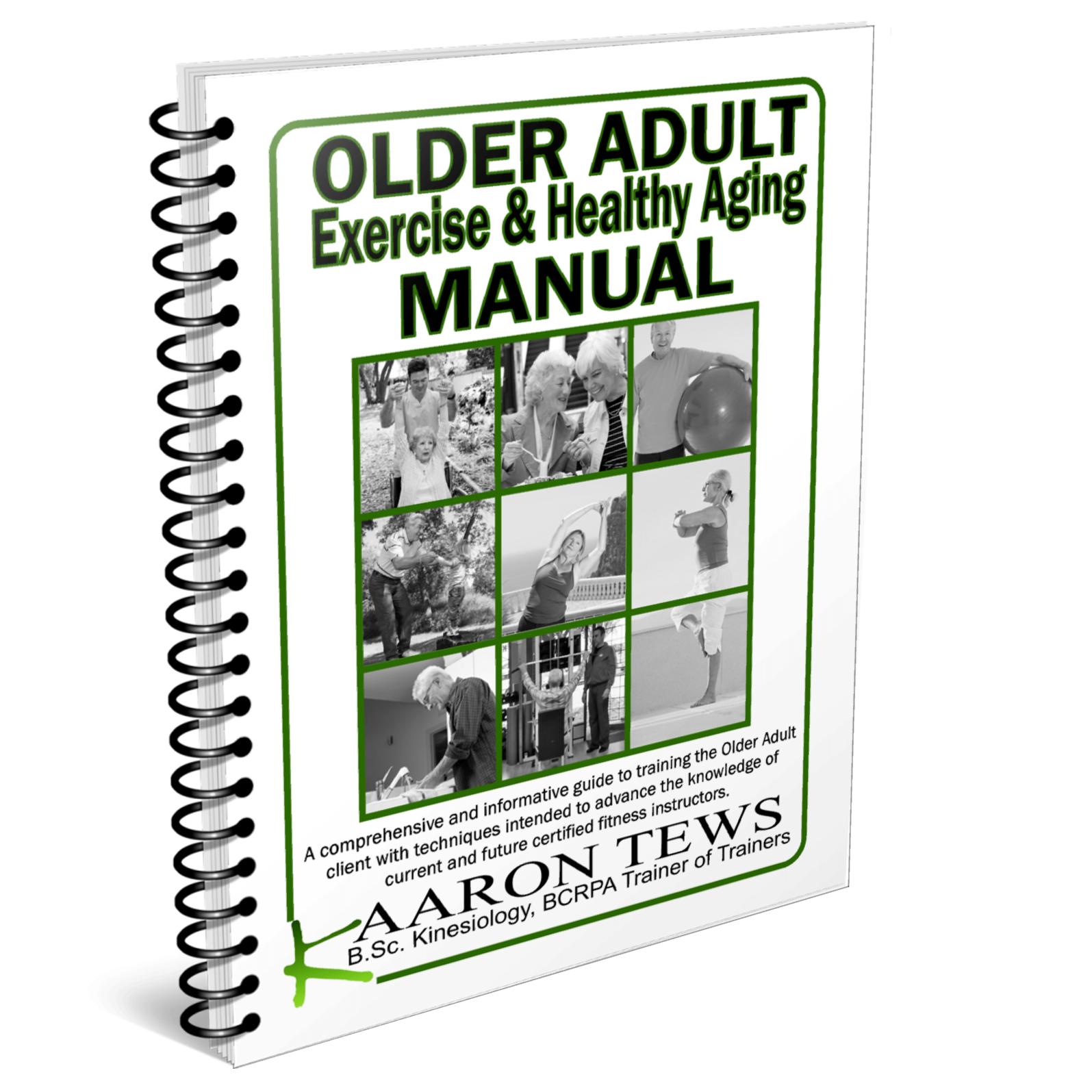 BCRPA Older Adult Exercise & Healthy Aging Manual - Printed Version (FULL COLOUR) (Free Delivery in BC or pick-up at Studio)