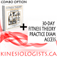 COMBO - Fitness Theory Manual (full colour printed version) + 30-day Fitness Theory Practice Exam Access