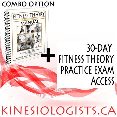 COMBO - Fitness Theory Manual (full colour printed version) + 30-day Fitness Theory Practice Exam Access