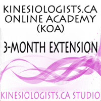 KINESIOLOGISTS.CA Online Academy (KOA) - 3-month Extension Fee