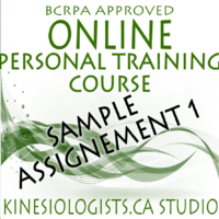 ONLINE - Personal Training Course SAMPLE - Assignment 1